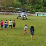 Tormenta eléctrica obliga a helicóptero a aterrizar de emergencia en estadio de Pinto Recodo