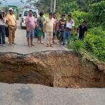 Hundimiento de carretera deja incomunicado al Bajo Huallaga por vía terrestre
