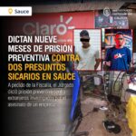 Nueve meses de prisión preventiva para dos investigados por asesinato en Sauce