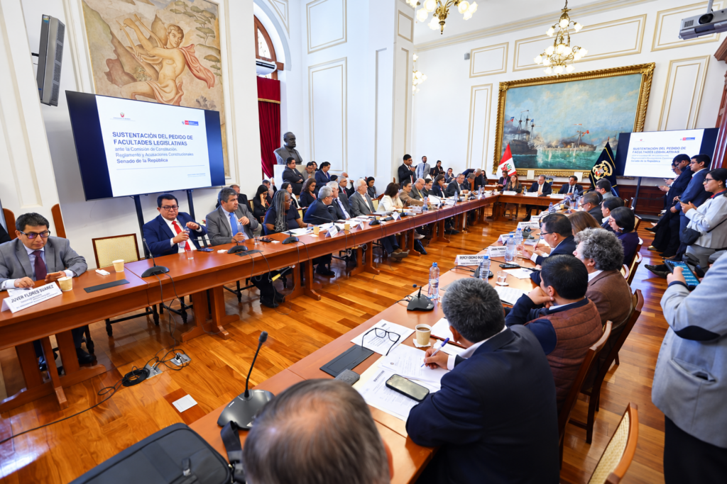Comisión de Constitución del Senado debatirá facultades legislativas solicitadas por el Ejecutivo