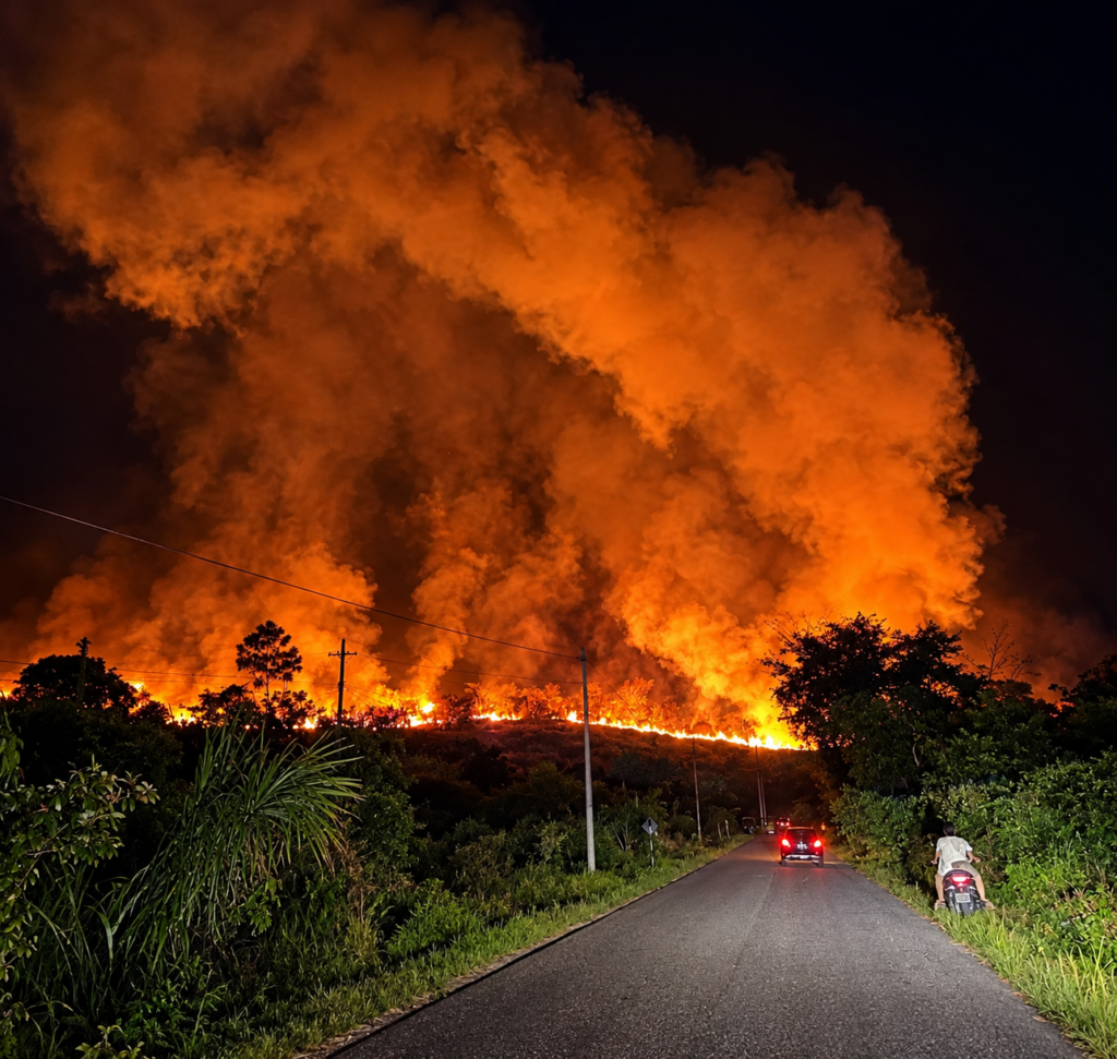 Incendios forestales arrasan 20 hectáreas de vegetación en Lamas y Aucaloma